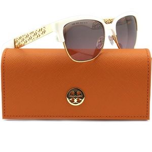 TORY BURCH TY6032 Sunglasses Ivory w/Rose Gradient (3015/14) TY 6032 301514 56mm